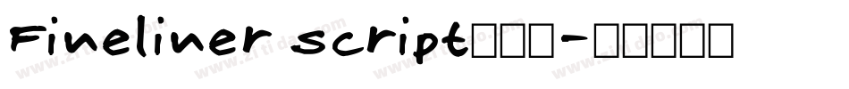 Fineliner Script手机版字体转换